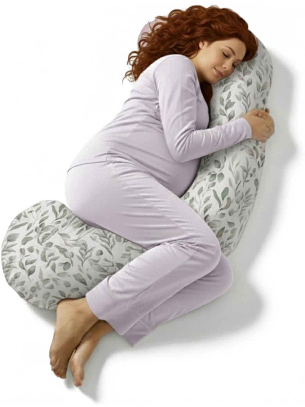 NWOT BellaMoon C Shaped Pregnancy Pillow for Sleeping (55 Inch) Maternity Body